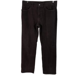 Vintage Brooks Brothers Mens Corduroy Pants Brown Tailored Straight 36x32